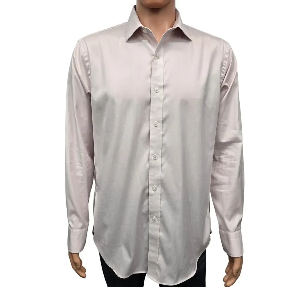 J. Crew Ludlow Dress Shirt Slim Fit Men 16 - 34 Stretch Light pink Long Sleeve